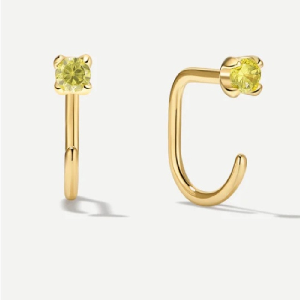 Ardant 18k gold vermeil peridot earrings